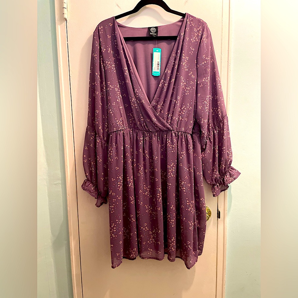 Lavender Bobeau Adrienne Chiffon Dress… new with tags, never worn.